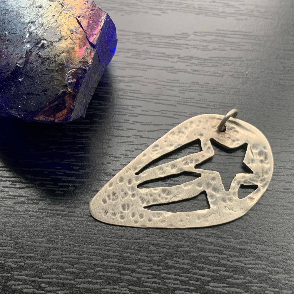Sterling Shooting Star Spoon Pendant